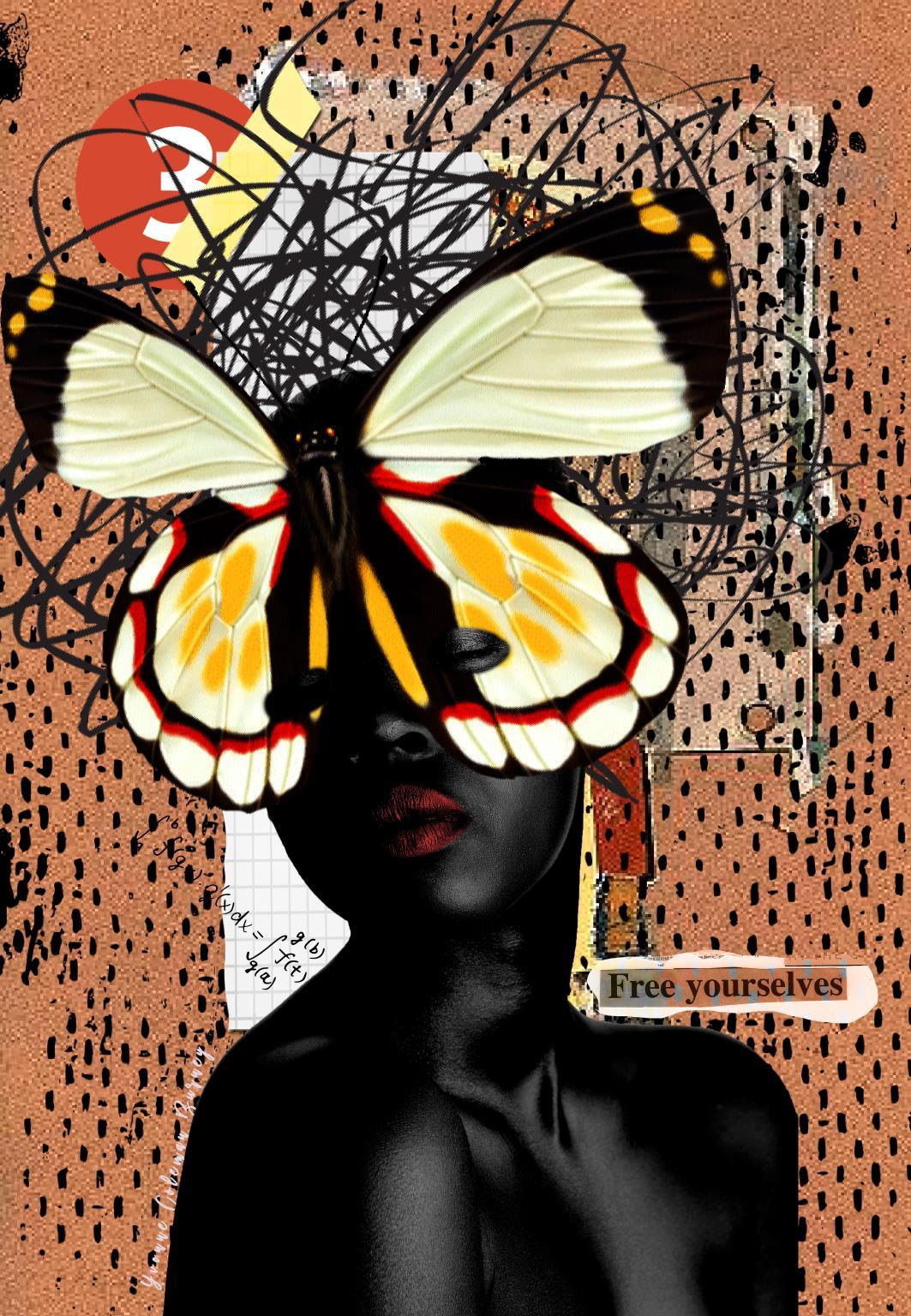 Framed - Transformation II By Yvonne Coleman Burney - Light Brown