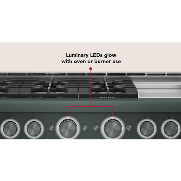 KitchenAid 48" 6 Burner Commercial-Style Gas Range With Griddle - Juniper