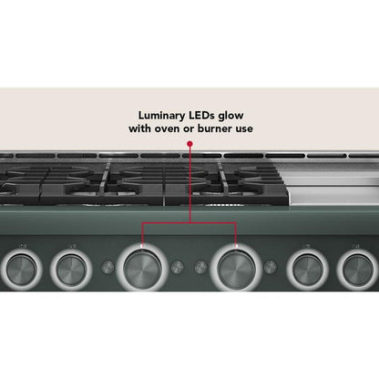 KitchenAid 48" 6 Burner Commercial-Style Gas Range With Griddle - Juniper