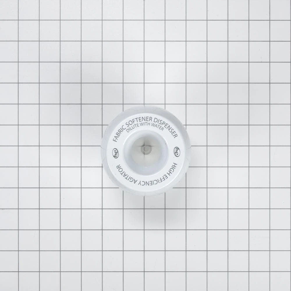 Liquid Fabric Softener Dispenser For Agitator-Mount, Direct Drive Washing Machines And Fits 27" Value Brand Models From Roper, Amana, And Crosley - White