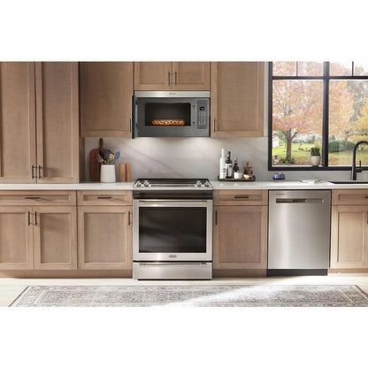 Over-The-Range Flush Built-In Microwave, 1.1 Cubic Feet - Fingerprint Resistant Stainless Steel