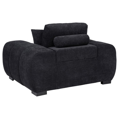 Octavia - Fabric Upholstered Track Arm Accent Chair