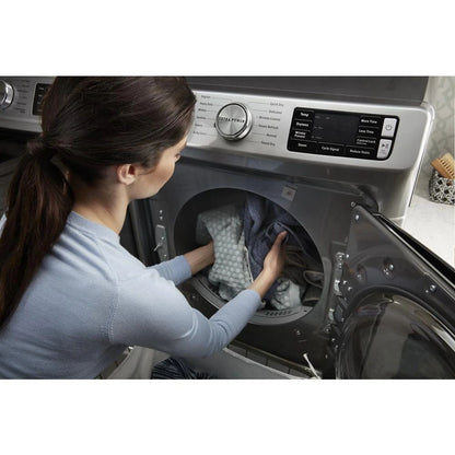 Front Load Electric Dryer With Extra Power And Quick Dry Cycle - 7.3 Cubic Feet - Metallic Slate
