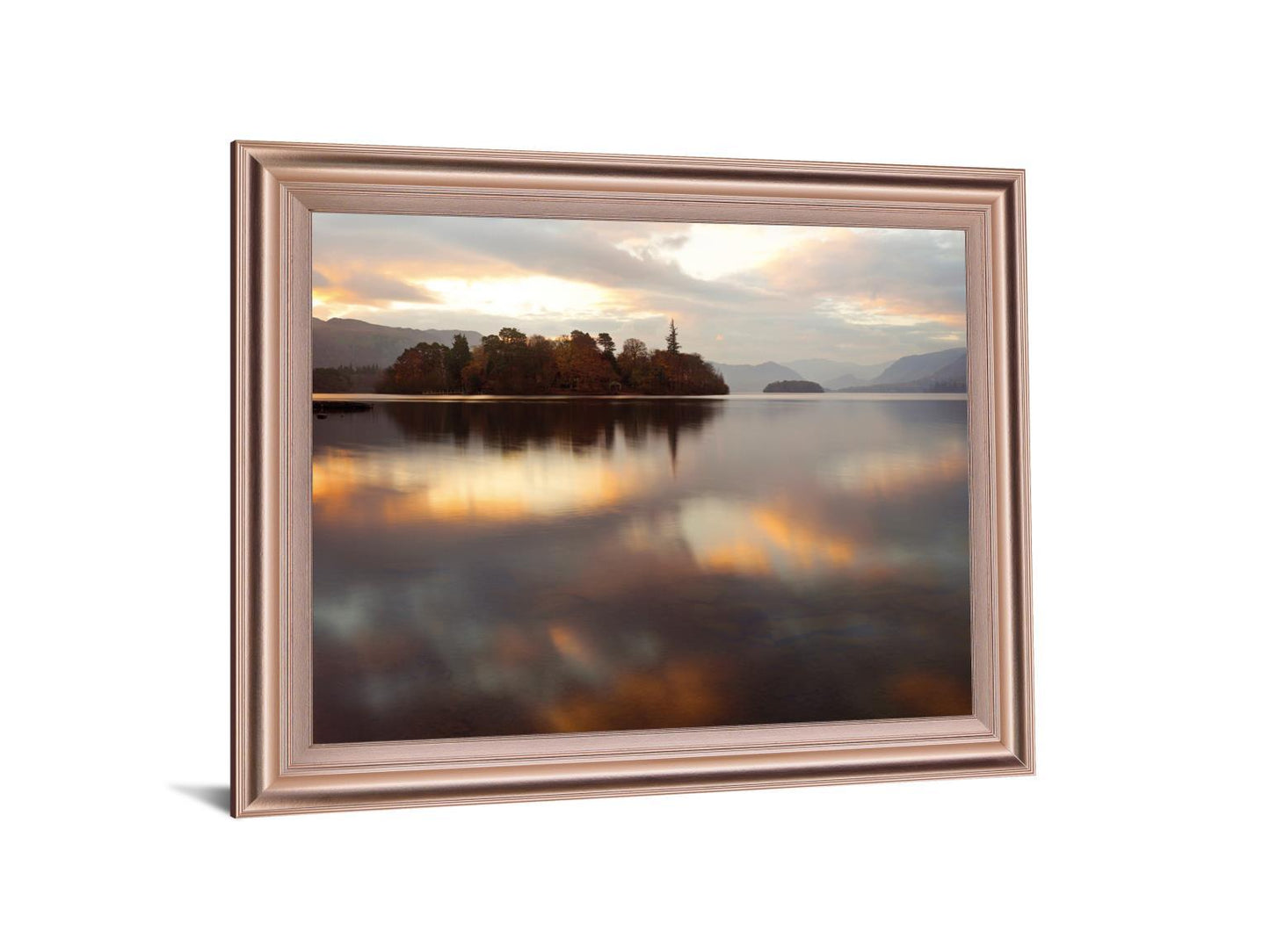 Misty Isle Sunrise - 28" x 34" Framed Wall Art