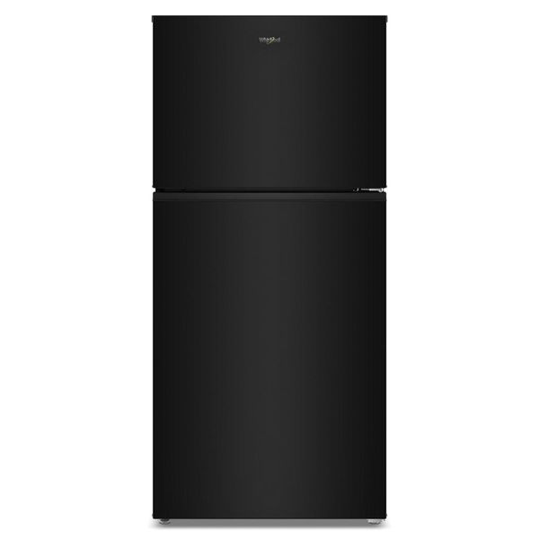 Whirlpool 30" Wide Top Freezer Refrigerator With Total Coverage Cooling, 19 Cu. Ft., Adjustable Glass Shelves - Black
