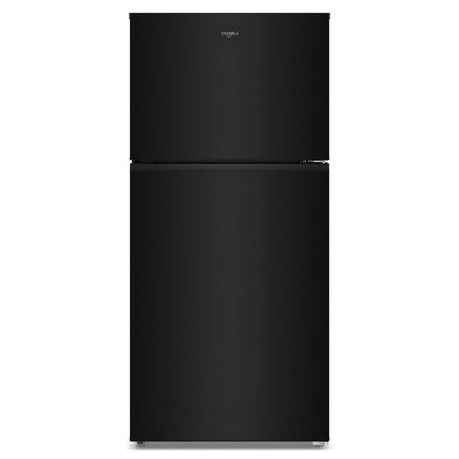 Whirlpool 30" Wide Top Freezer Refrigerator With Total Coverage Cooling, 19 Cu. Ft., Adjustable Glass Shelves - Black