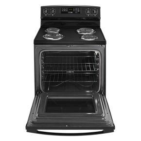 30" Electric Range With Self-Clean Option - Black