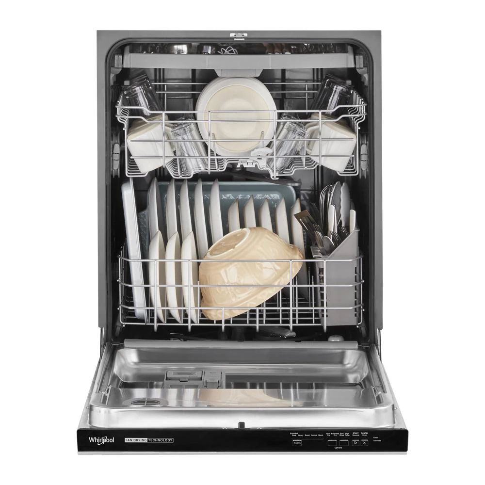 Quiet Dishwasher With 3Rd Rack And Pocket Handle - Fingerprint Resistant Stainless Steel