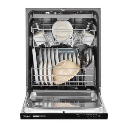 Quiet Dishwasher With 3Rd Rack And Pocket Handle - Fingerprint Resistant Stainless Steel