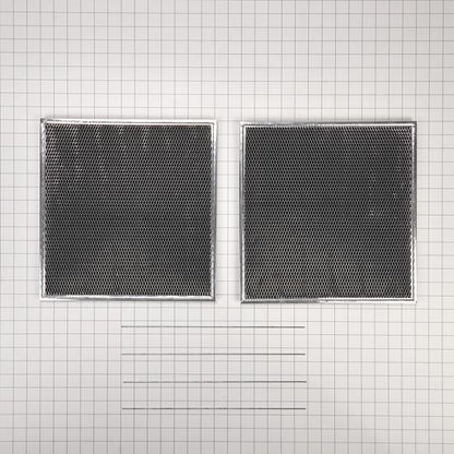 30" Range Hood Vent Charcoal Filter Kit (Includes Two Charcoal Filters And Two Rod-Style Clips) - Silver