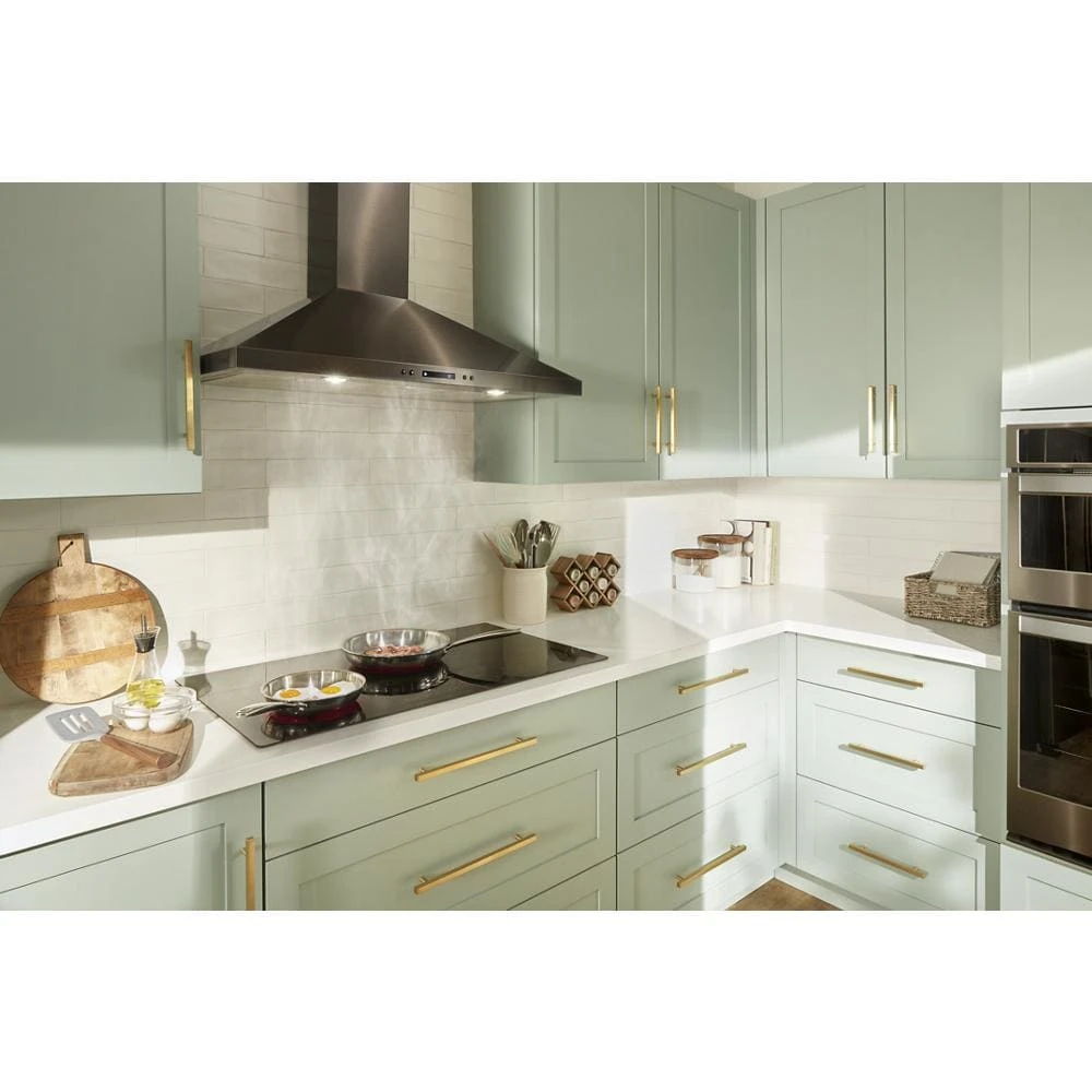 36" Chimney Wall Mount Range Hood With Dishwasher-Safe Grease Filters