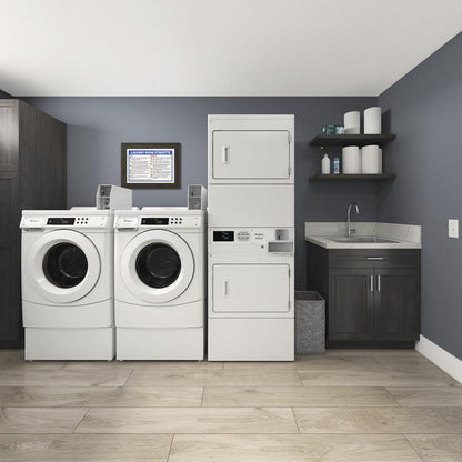 Commercial Electric Stack Dryer With Factory-Installed Coin Drop And Coin Box