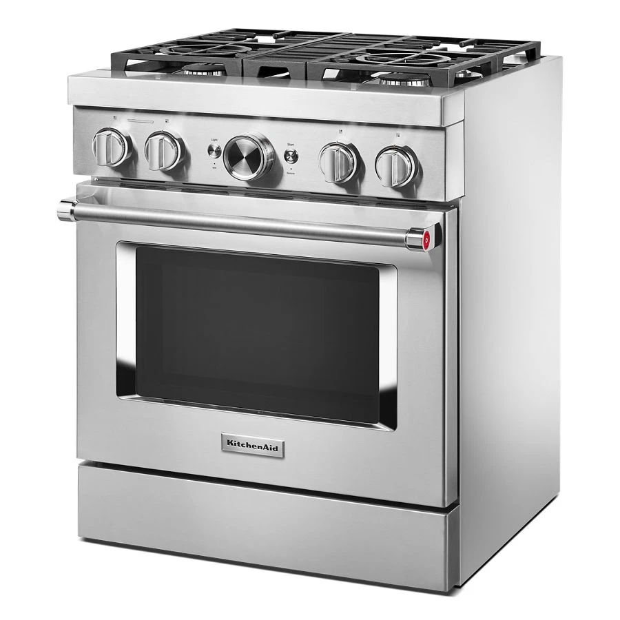 30'' Smart Commercial-Style Dual Fuel Range With 4 Burners - Stainless Steel