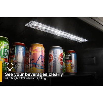 24" Wide Undercounter Beverage Center - 5.2 Cubic Feet - Fingerprint Resistant Stainless Steel