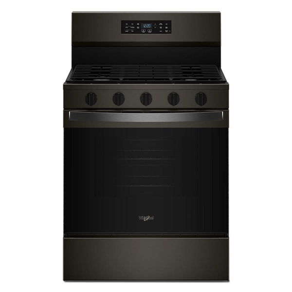 30" Gas Range With Air Cooking Technology And Ez-2-Lift Hinged Grates - Black Stainless