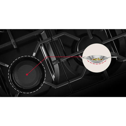 48" 6 Burner Commercial-Style Dual Fuel Range With Griddle - Wildflower