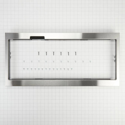 Built-In Low Profile Microwave Slim Trim Kit With Pocket Handle, Fits Cut-Out Height 12" - Stainless Steel