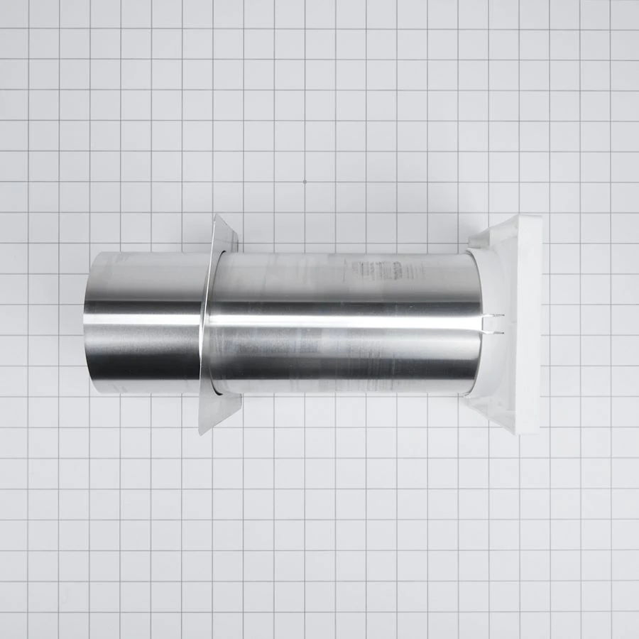 Dryer Louvered Vent Of 4" Opening With 10.5" Tail Pipe And Back Draft Flapper