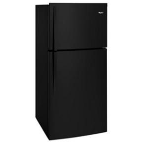 30" Wide Top Freezer Refrigerator, 19 Cubic Feet - Black - 65,9" Height