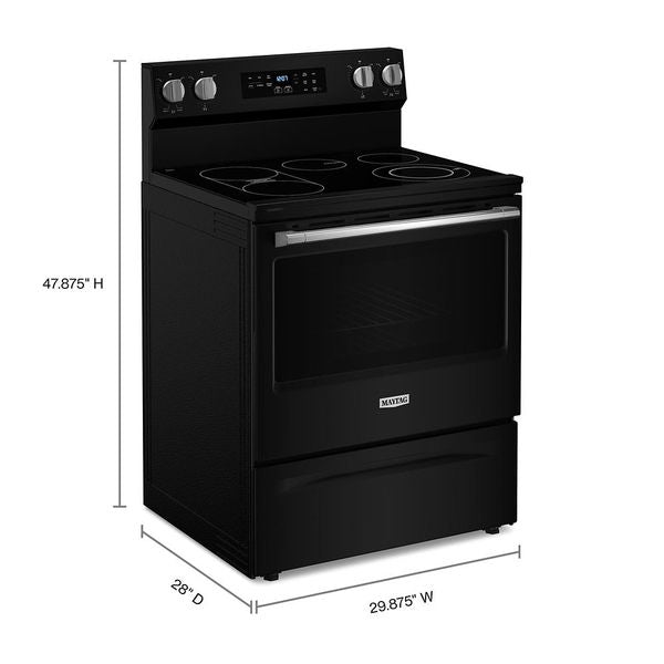 30" Wide Electric Range With No Preheat Air Fry And Air Baking - 5.3 Cu. Ft. - Black