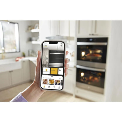 8.6 Total Cubic Feet Double Wall Oven With Air Fry When Connected - Black