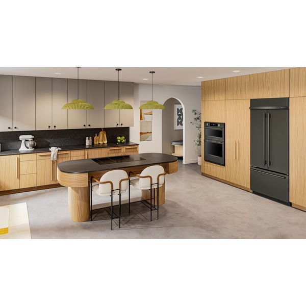 20.8 Cu. Ft. 36" Built-In French Door Bottom Mount Refrigerator With Platinum Interior - Black Ore