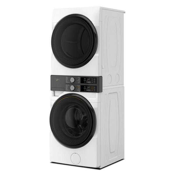 Smart Energy Star Front Load Laundry Tower With Uv Clean Technology & Freshflowtm Vent System 4.5 Cu. Ft. Washer & 7.4 Cu. Ft. Gas Dryer - White