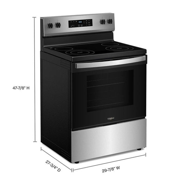 30" Electric Range With No Preheat Mode - Stainless Steel