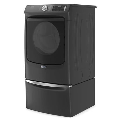 15.5" Pedestal For Front Load Washer And Dryer With Storage - Volcano Black