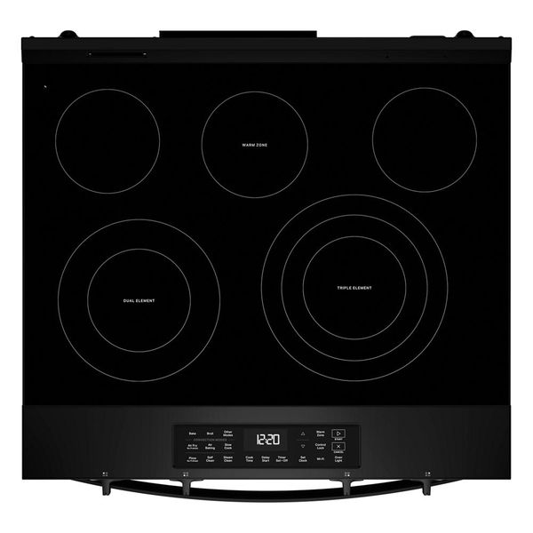 30" Electric Smart Range With Air Cooking Technology - Black