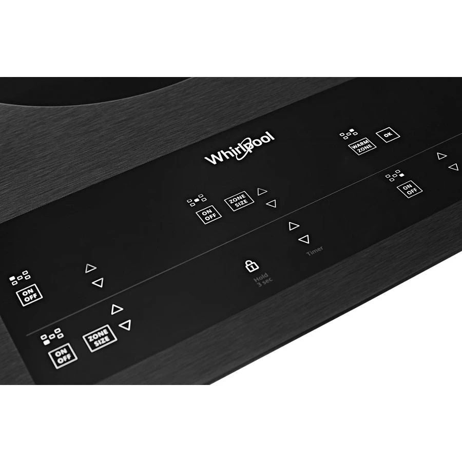 36" Electric Ceramic Glass Cooktop With Triple Radiant Element - Black