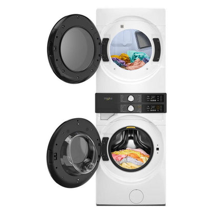 Smart Energy Star Front Load Laundry Tower With Uv Clean Technology & Freshflowtm Vent System 4.5 Cu. Ft. Washer & 7.4 Cu. Ft. Electric Dryer - White