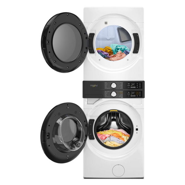 Smart Energy Star Front Load Laundry Tower With Uv Clean Technology & Freshflowtm Vent System 4.5 Cu. Ft. Washer & 7.4 Cu. Ft. Gas Dryer - White