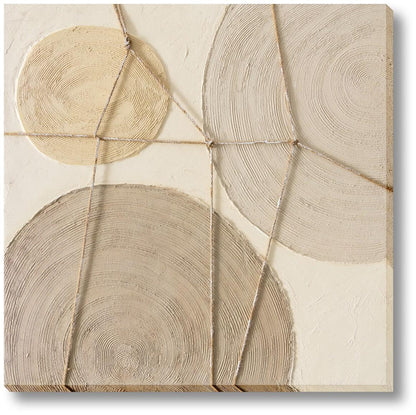 Braided Harmony - 39" x 39" Framed Wall Art