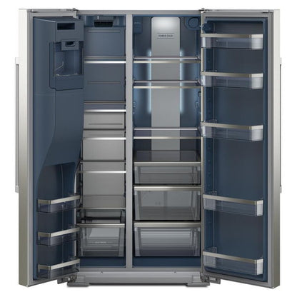 36" Wide Full-Depth Side-By-Side Refrigerator With Arctic Blue Interior - 28.7 Cu. Ft.
