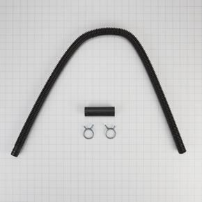 4' Flexible Washer Drain Hose Extension Kit - Black