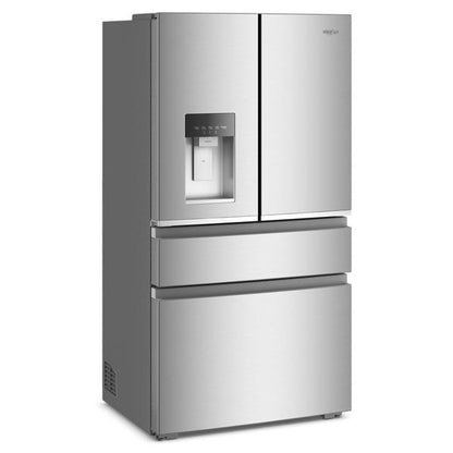 36" Wide True Counter Depth 4-Door French Door Refrigerator, 22 Cu. Ft. - Fingerprint-Resistant Stainless Finish