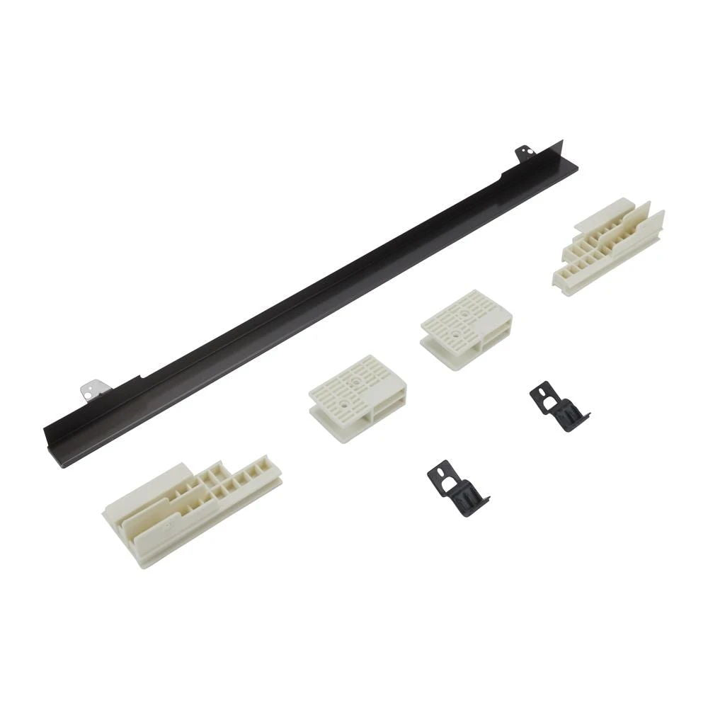 27" Combination Wall Range Flush Installation Trim Kit, Fits Woc75Ec7Hv - Black/Stainless Steel