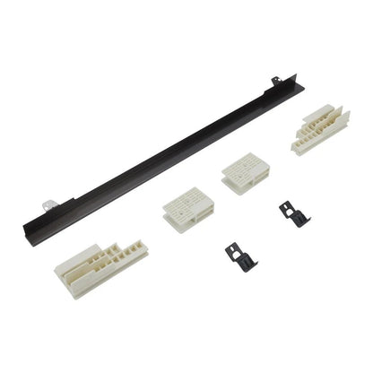 27" Combination Wall Range Flush Installation Trim Kit, Fits Woc75Ec7Hv - Black/Stainless Steel