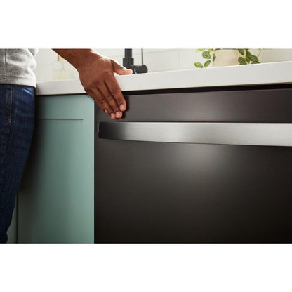 Whirlpool 24" Top Control Dishwasher With Total Coverage Wash And Auto Open Air Dry In Fingerprint Resistant Stainless Steel - Print Resist Black Stainless