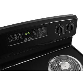 30" Electric Range With Self-Clean Option - Black