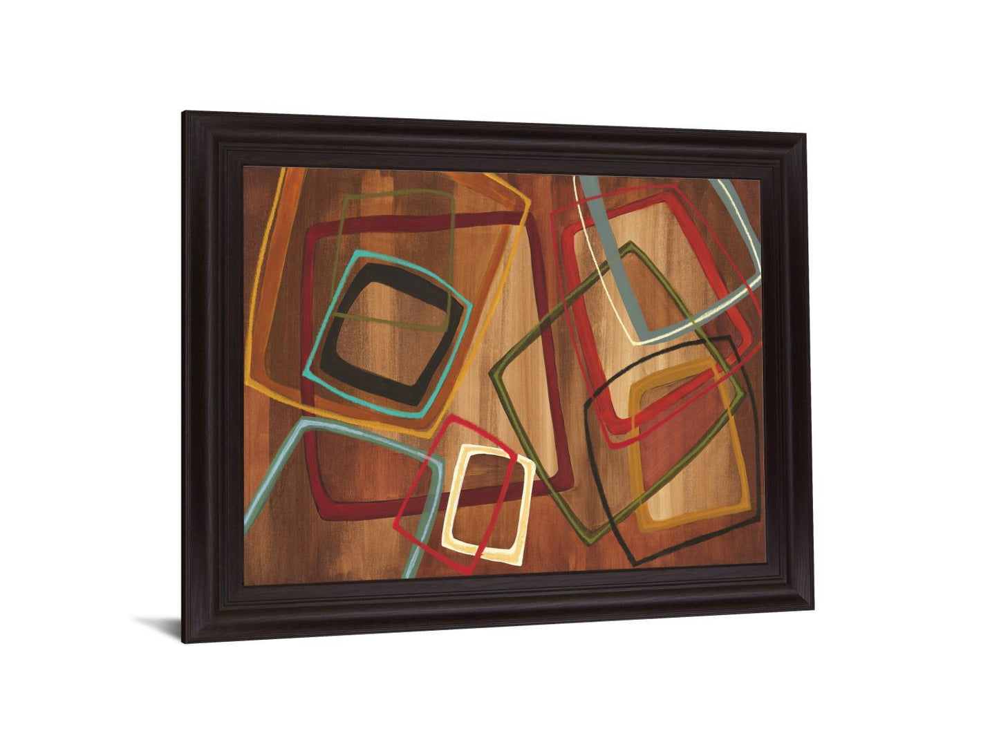 Overlapping Shapes - 28" x 34" Framed Wall Art