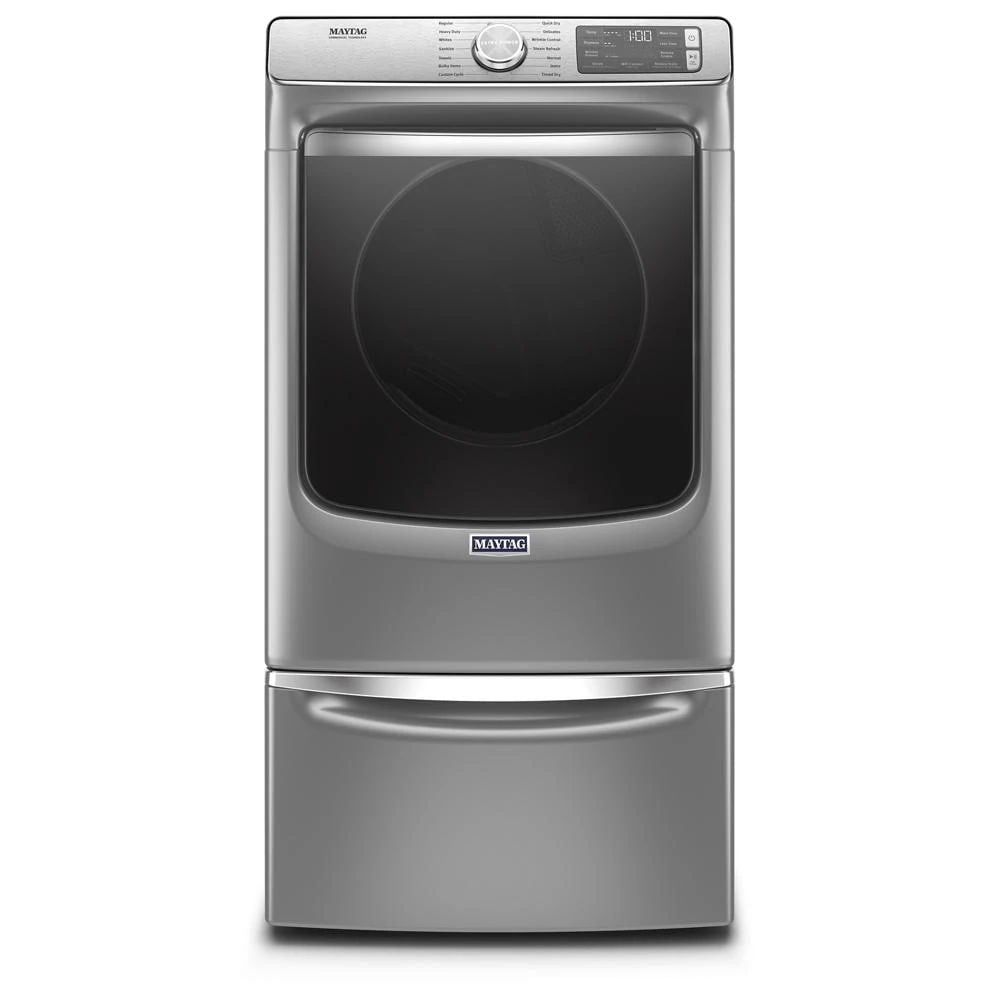 Smart Front Load Electric Dryer With Extra Power And Advanced Moisture Sensing Plus - 7.3 Cubic Feet - Metallic Slate