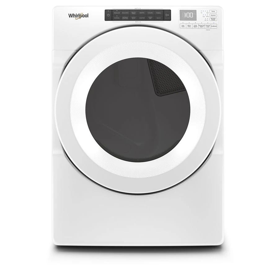 7.4 Cu.Ft Front Load Long Vent Electric Dryer With Intuitive Controls - White
