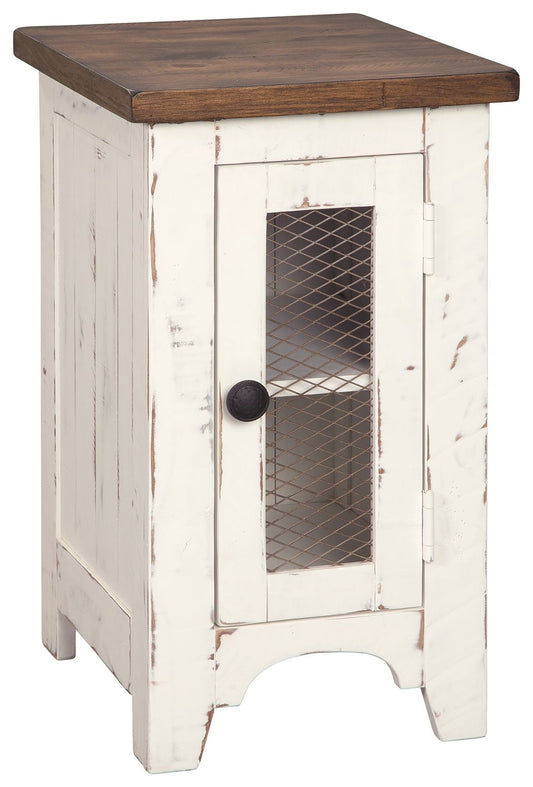 Wystfield - Chair Side End Table - White / Brown