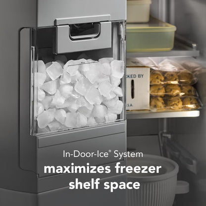 20.8 Cu. Ft. Counter-Depth Side-By-Side Refrigerator With Exterior Ice And Water Dispenser And Removable Under-Shelf Wine Rack