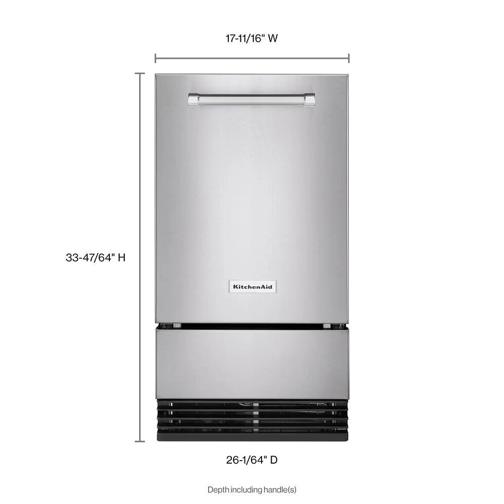 18'' Automatic Ice Maker With Printshield Finish - Stainless Steel With PrintShield Finish