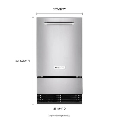 18'' Automatic Ice Maker With Printshield Finish - Stainless Steel With PrintShield Finish
