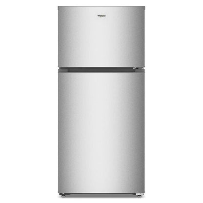 Whirlpool 28" Wide Top Freezer Refrigerator With Total Coverage Cooling, 14.3 Cu. Ft. - Fingerprint-Resistant Stainless Finish