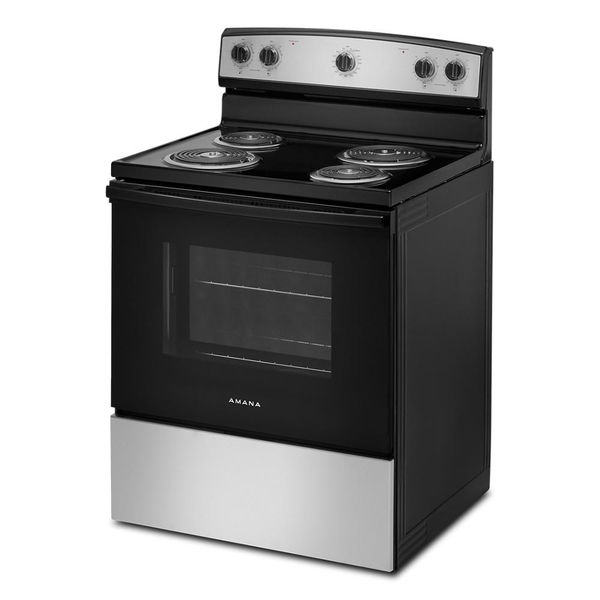 Amana 30" Electric Range With Extra-Large Oven Window - Stainless Steel